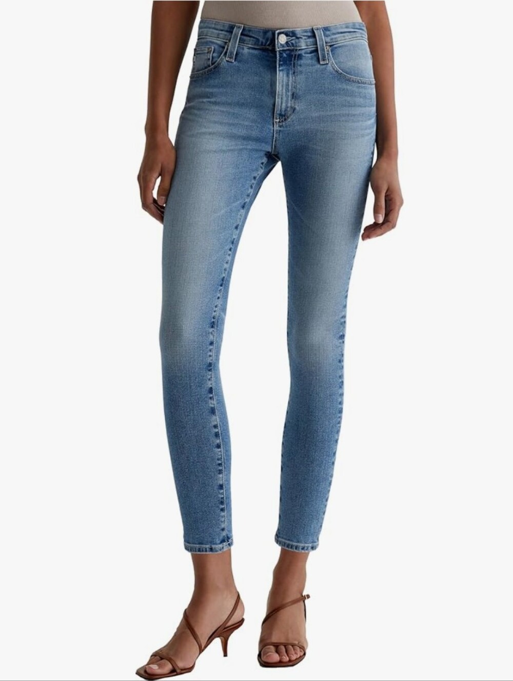 AG Denim Farrah Skinny Mid-rise Ankle Jeans Size 26 NWT